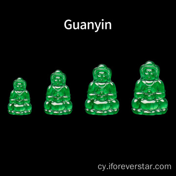 Gemwaith jade avalokitesvara y jadeite harddaf